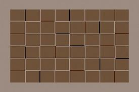 Персидский грязезащитный коврик Modemo 200077 0.5х0.8 коричневые квадраты