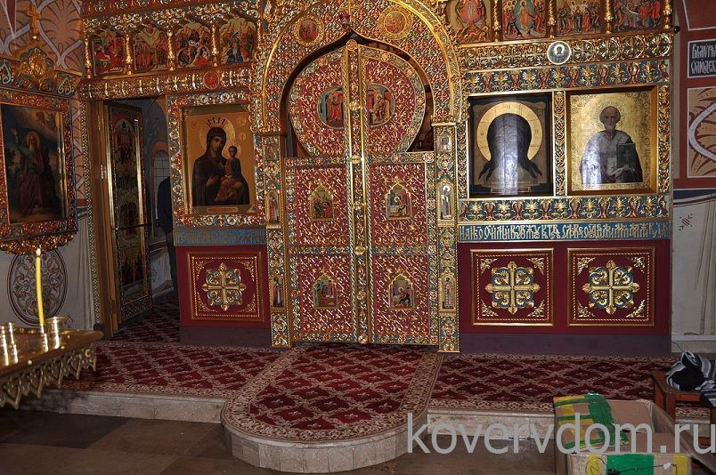 Ковровое покрытие с укладкой в храм Ковровое покрытие с укладкой в храм