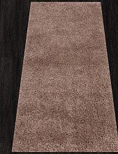 Однотонный ковер коричневый SHAGGY TREND L001 LIGHT BROWN