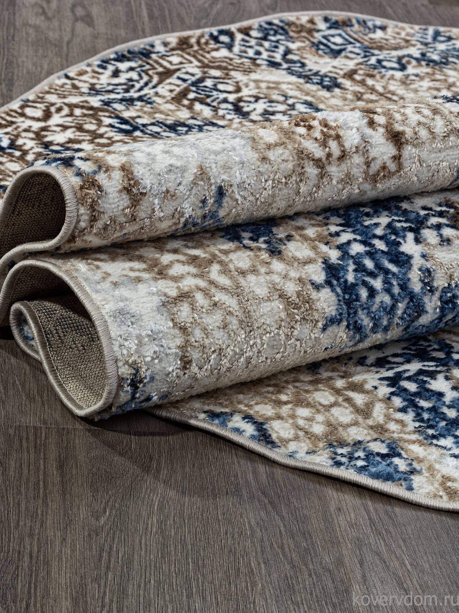 Ковер ANTEP O1699 630 CREAM / BLUE Овал