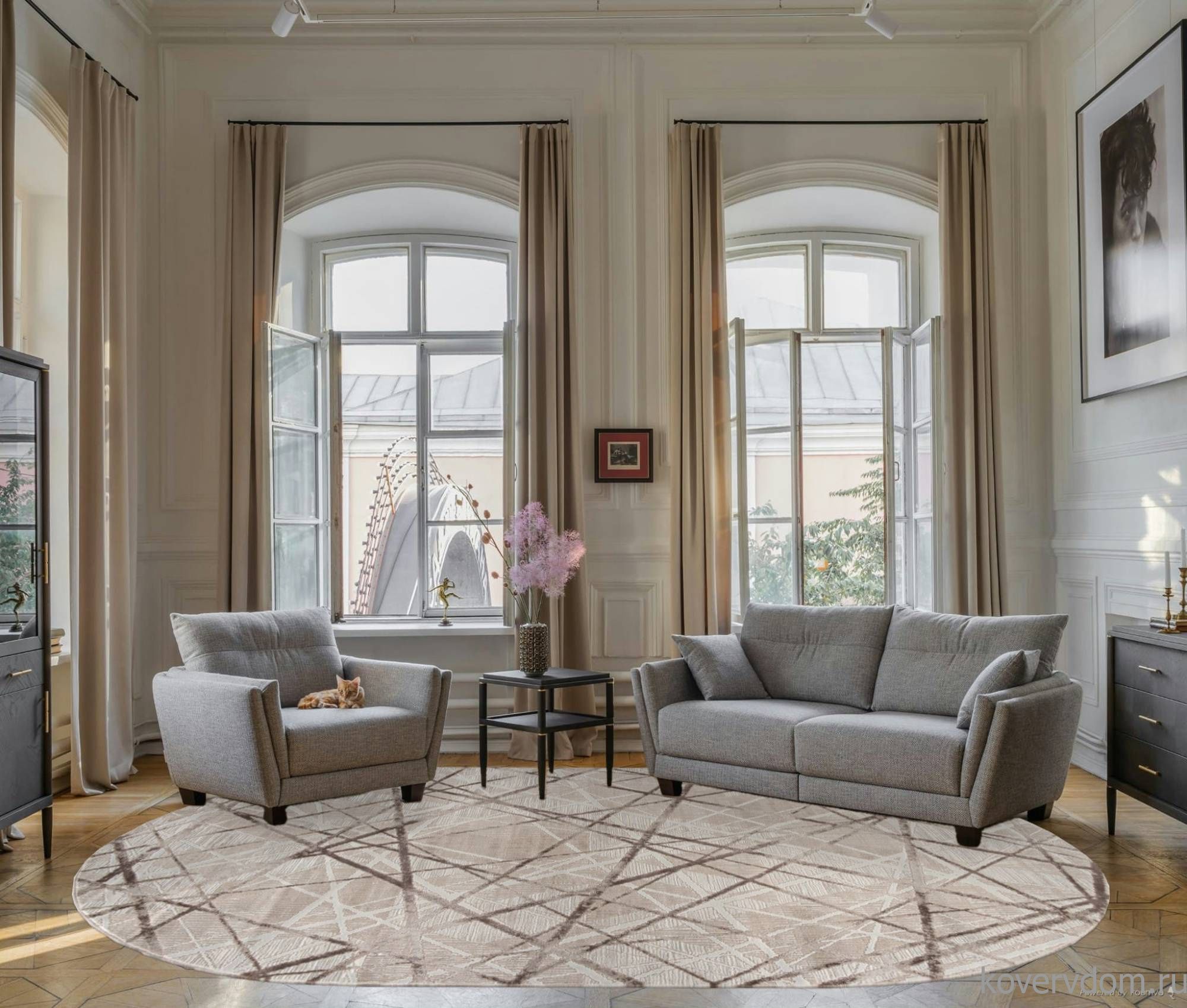 Ковер MEXX MX014 BEIGE Овал Ковер MEXX MX014 BEIGE Овал