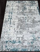 Пушистый овальный ковер PALERMO F282 GRAY