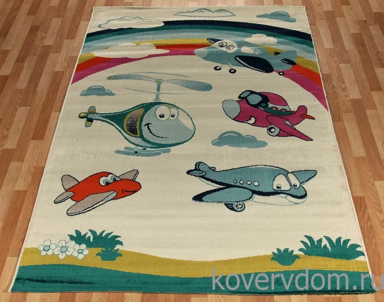 Детский ковер Sonic Kids Самолеты 3333 IA1 W Детский ковер Sonic Kids Самолеты 3333 IA1 W