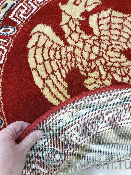 Ковер ОРЛЕЦ в храм круглый красно-бордовый Ковер ОРЛЕЦ в храм круглый красно-бордовый