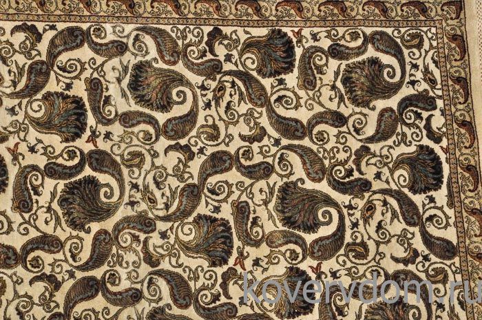 Ковер ручной работы из шелка и шерсти Silk-Wool FR-1A Ivory Ковер ручной работы из шелка и шерсти Silk-Wool FR-1A Ivory