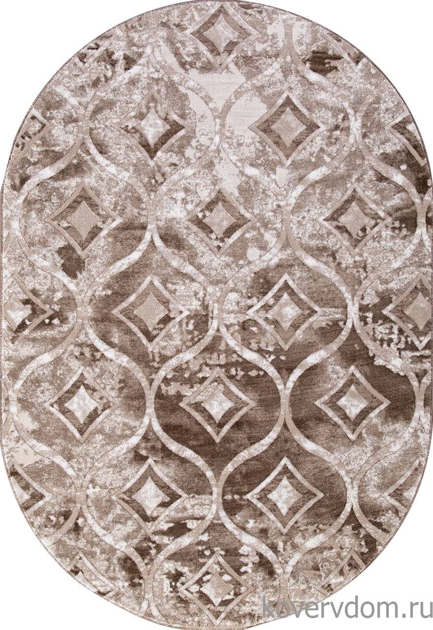 Ковер MARDAN 5023A VIZON COKEN / BROWN Овал Ковер MARDAN 5023A VIZON COKEN / BROWN Овал