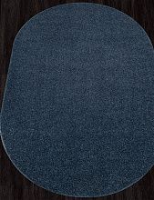 Однотонный ковер синий LANA T600 BLUE Овал