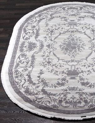 Ковер TRUVA 08330G GREY / GREY Овал