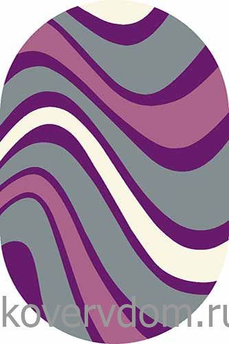 Ковер SUNRISE v802 GRAY-LILAC Овал