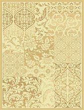 Рельефный ковер золотой из вискозы RIMINI 5068 191875a beige