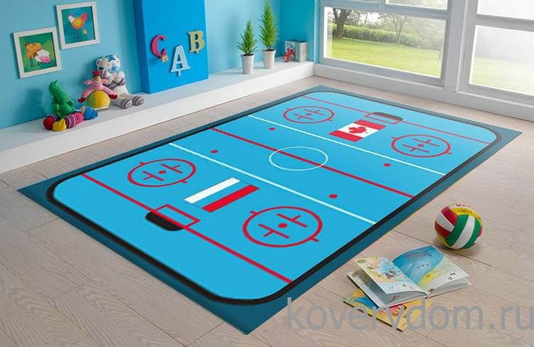 Детский развивающий ковер PTT Sorona JOYFUL KIDS Хоккей Детский развивающий ковер PTT Sorona JOYFUL KIDS Хоккей