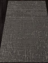 Ковер в гостиную серый-циновка KAIR-A S136 BLACK-GRAY