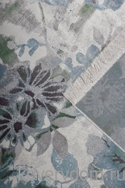 Ковер из вискозы и хлопка с цветами ROYAL PALACE 2020 R 17006 6767