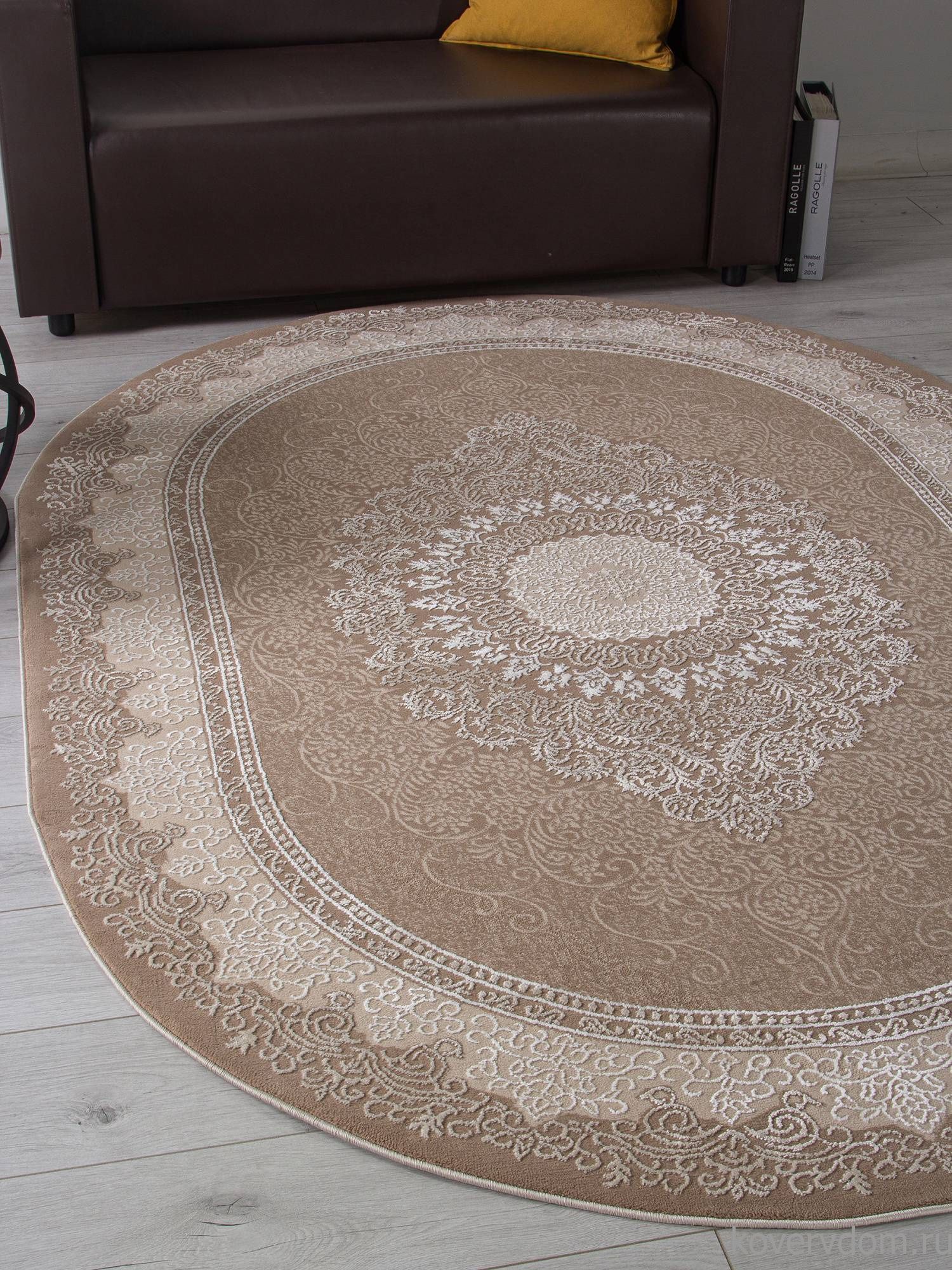 Ковер ARMINA 04076A BROWN / BROWN Овал Ковер ARMINA 04076A BROWN / BROWN Овал