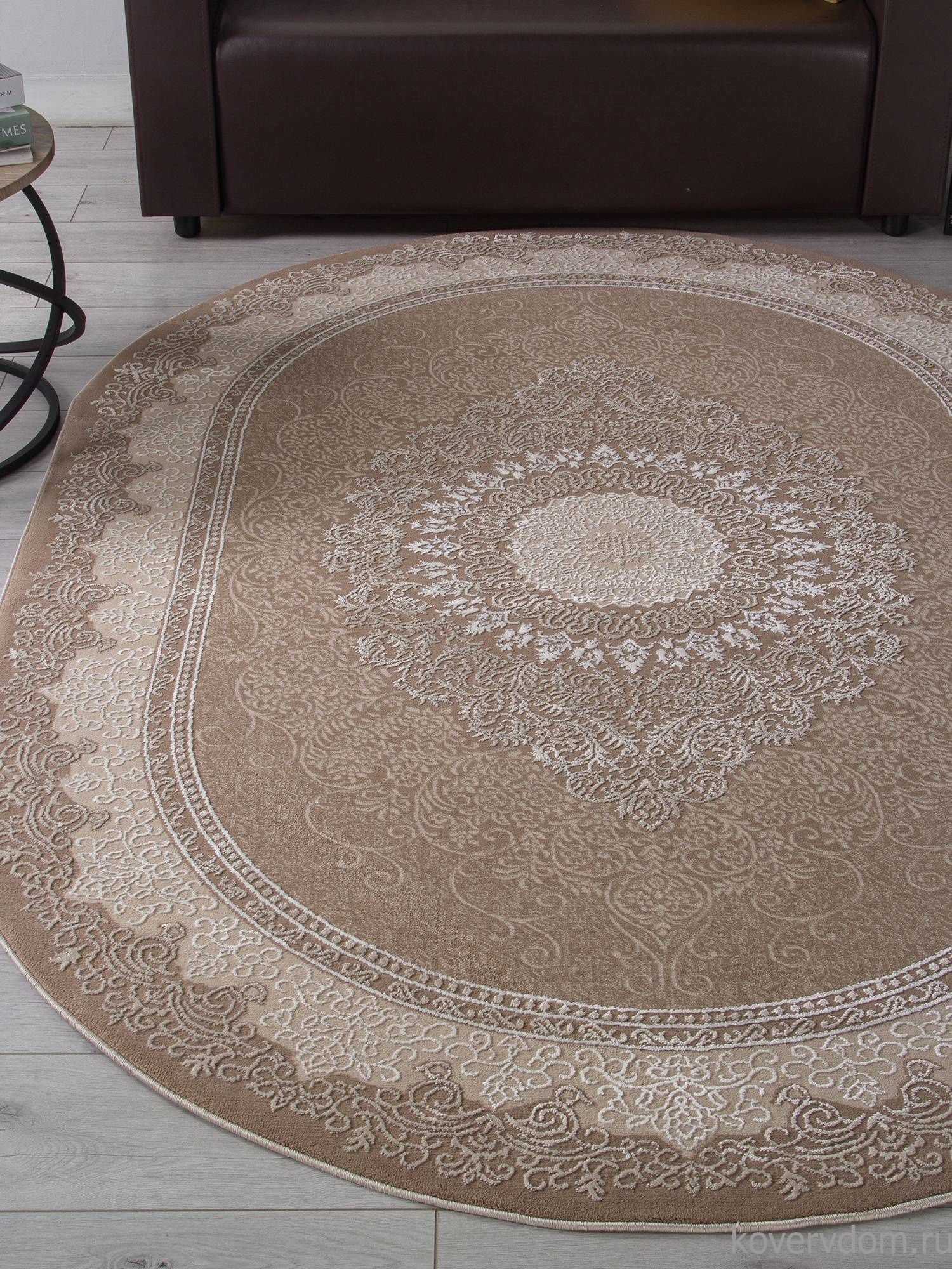 Ковер ARMINA 04076A BROWN / BROWN Овал Ковер ARMINA 04076A BROWN / BROWN Овал