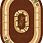 Ковер DA VINCI 5263 BROWN MР ОВАЛ