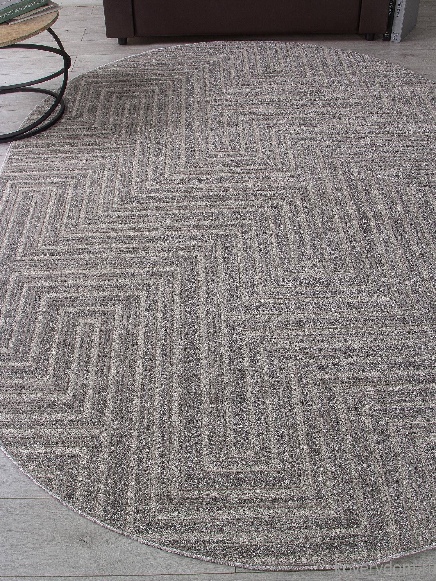 Ковер DIOS F412 LIGHT GRAY Овал Ковер DIOS F412 LIGHT GRAY Овал