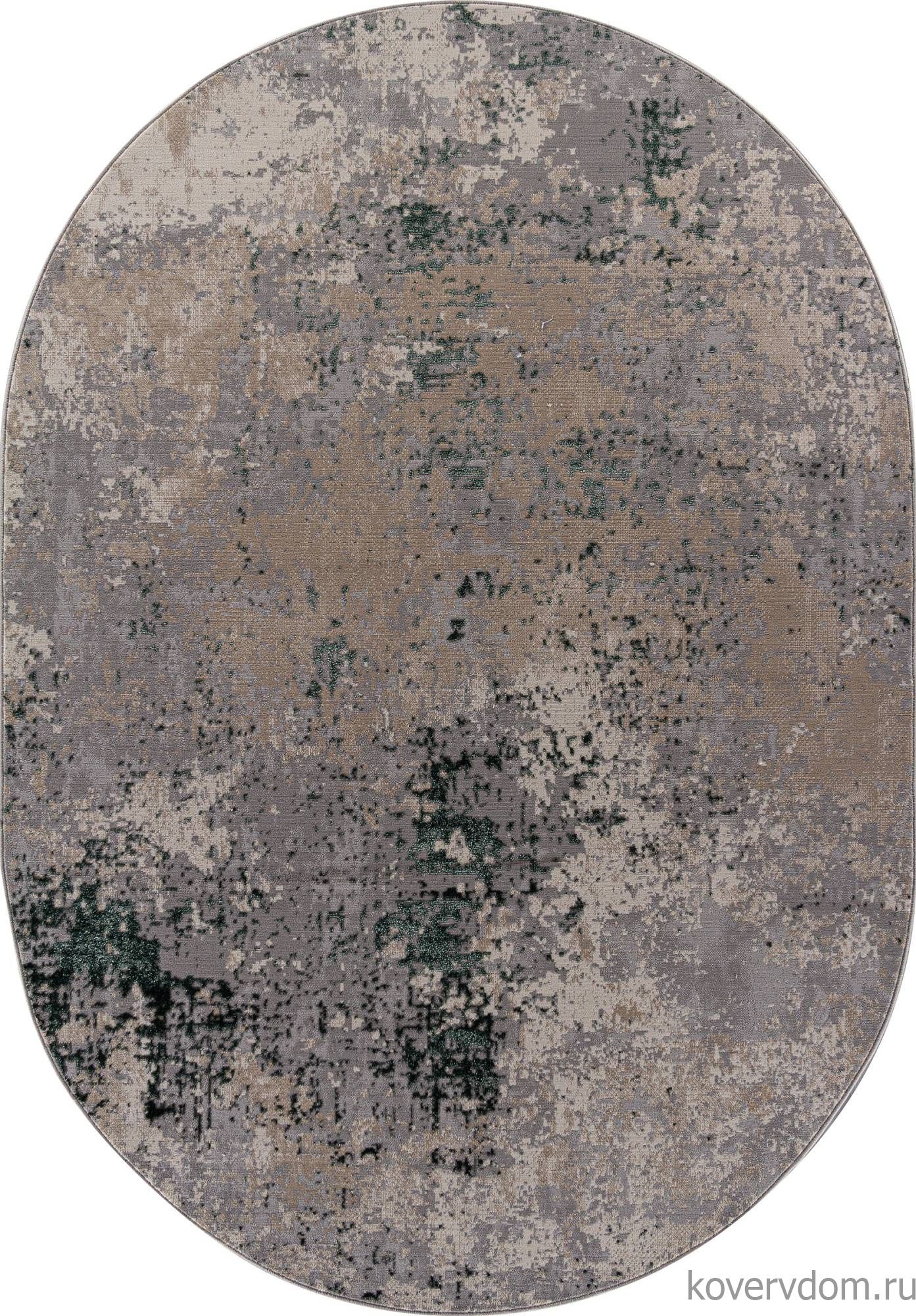 Ковер LIMAN F163 GRAY-GREEN Овал Ковер LIMAN F163 GRAY-GREEN Овал