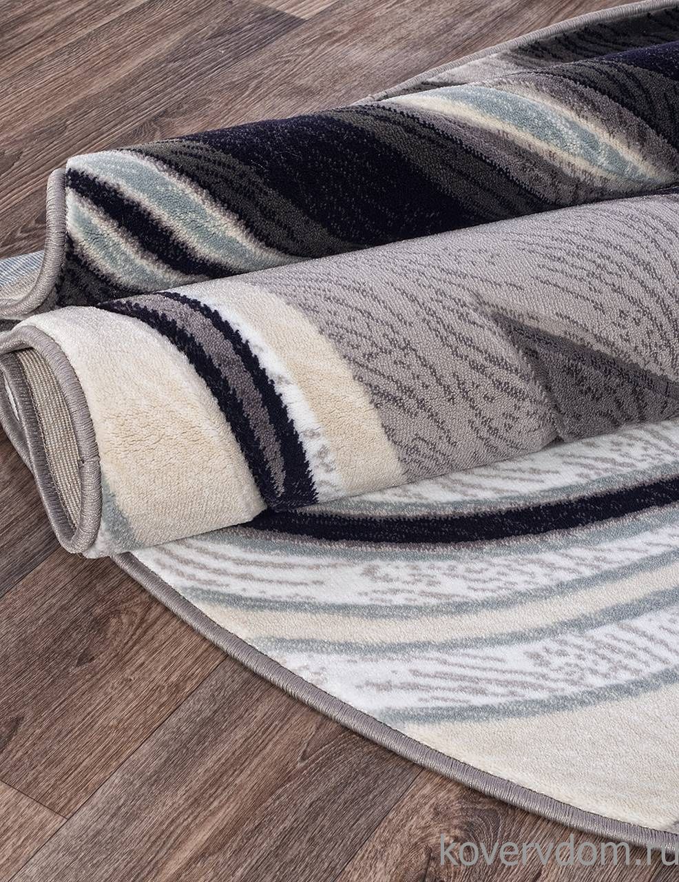 Ковер MEGA CARVING 1385 GRAY Овал