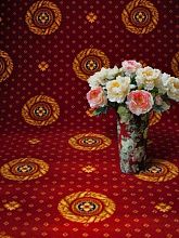 Полушерстяной ковер в храм CLASSIC CIRCLES Red