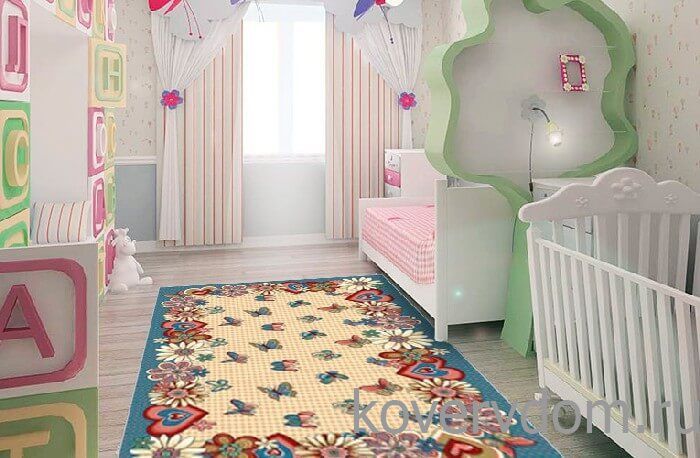 Детский ковер Бабочки 40554-02