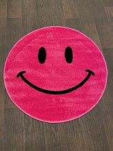 Круглый ковер в спальню SMILE 2 NC19 PINK Круг